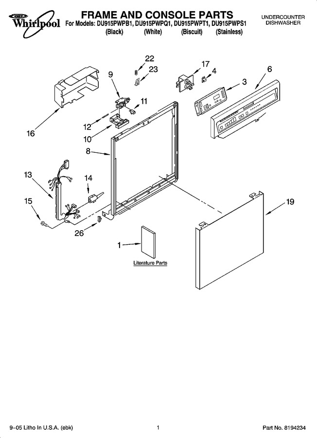 Diagram for DU915PWPT1