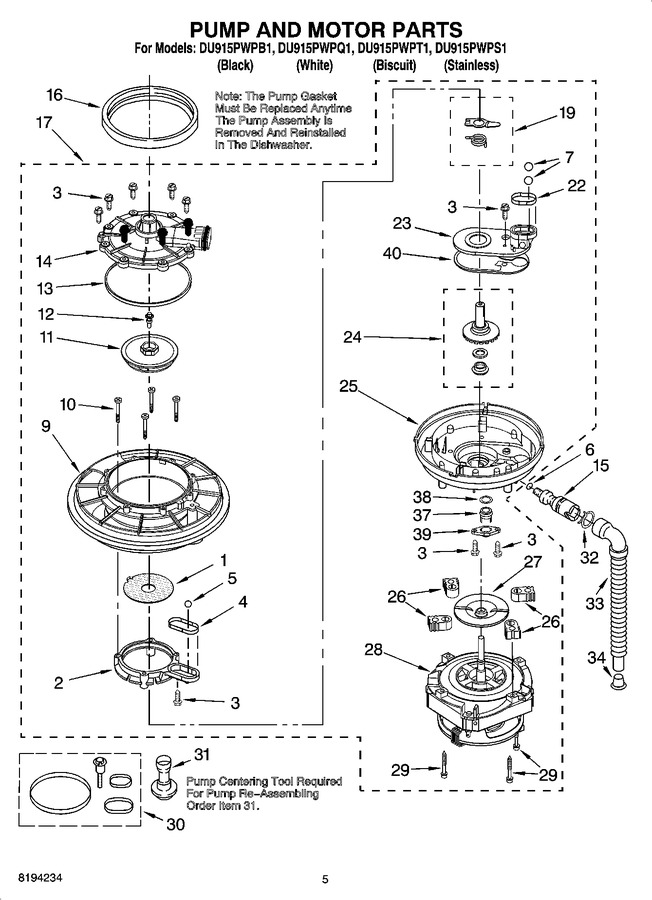 Diagram for DU915PWPT1