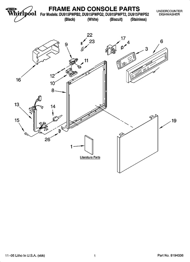 Diagram for DU915PWPB2