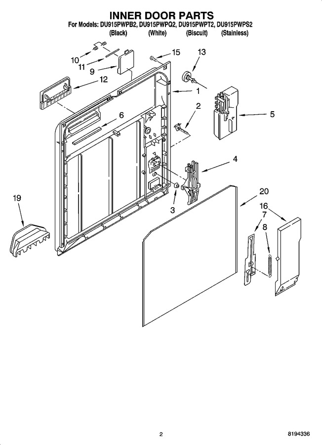 Diagram for DU915PWPQ2