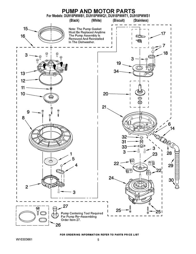 Diagram for DU915PWWT1