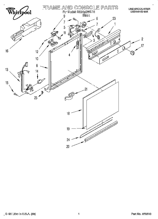 Diagram for DU915QWDB1