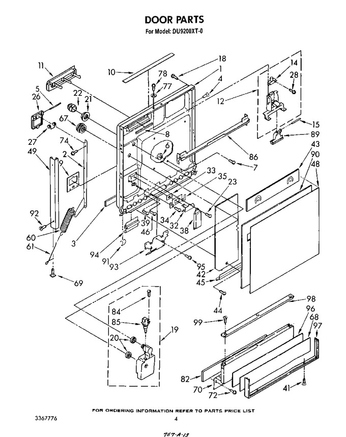 Diagram for DU9200XT0