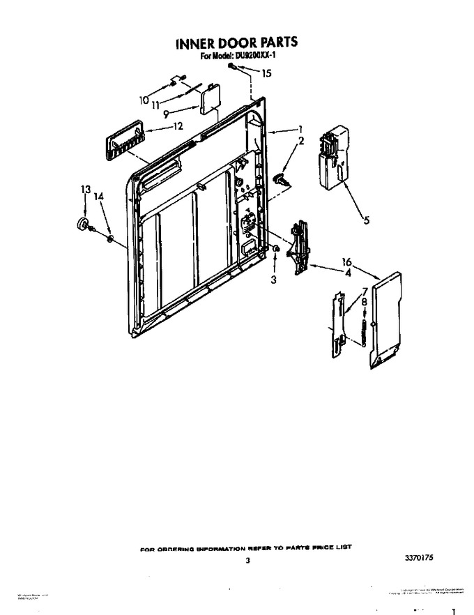Diagram for DU9200XX1