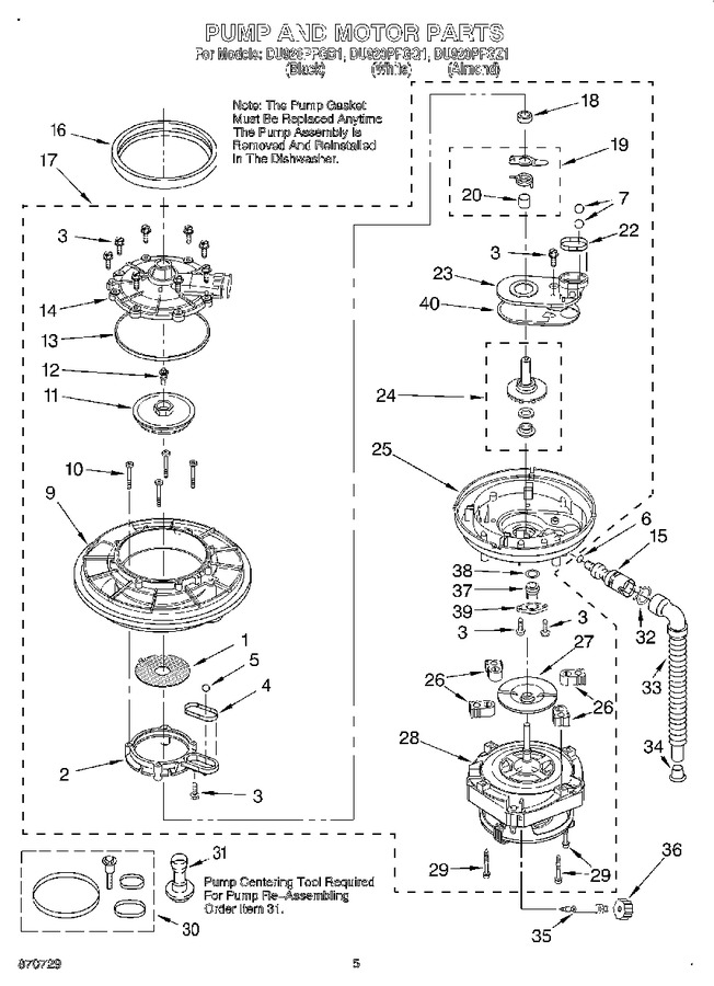 Diagram for DU920PFGQ1