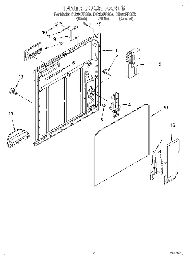 Diagram for DU920PFGQ2