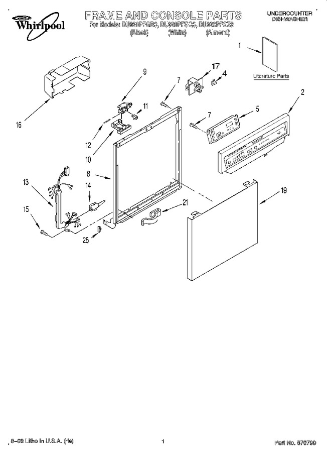 Diagram for DU920PFGZ3