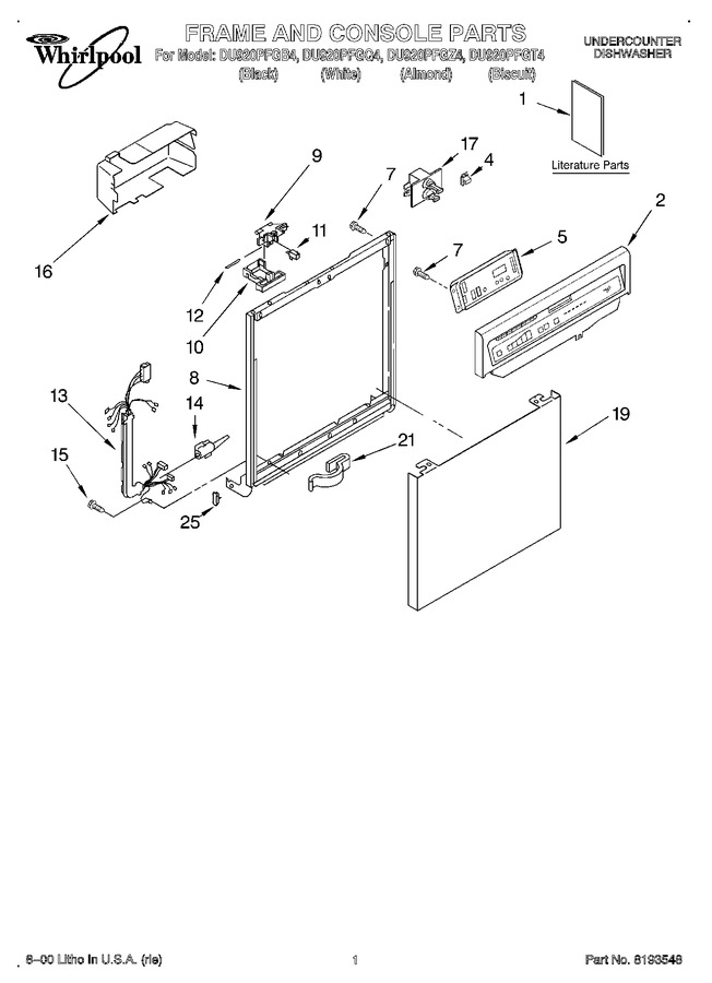 Diagram for DU920PFGB4