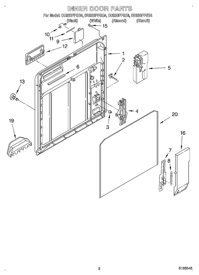 Diagram for DU920PFGB4