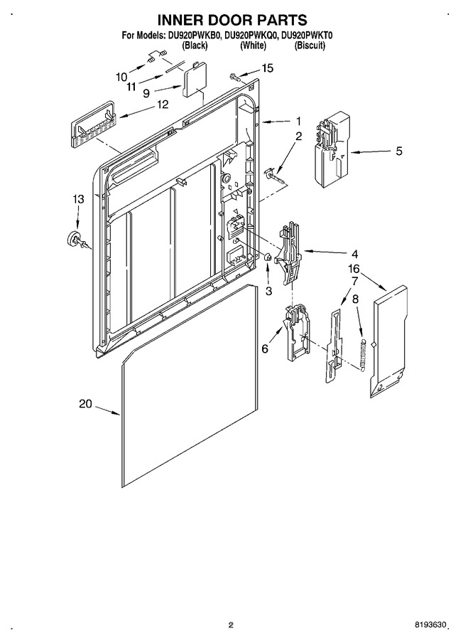 Diagram for DU920PWKB0