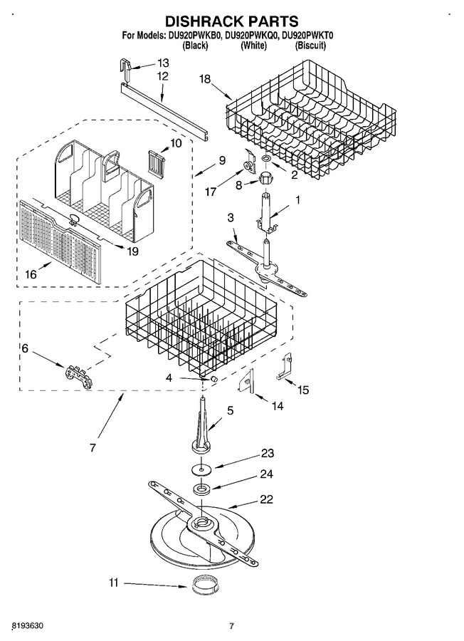 Diagram for DU920PWKB0