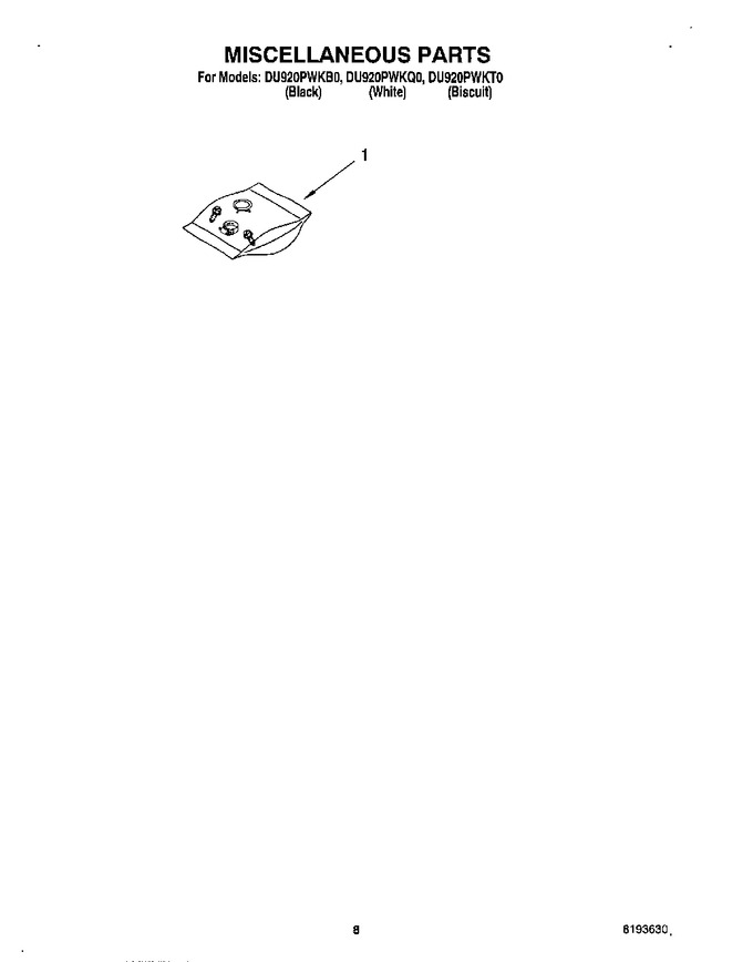 Diagram for DU920PWKB0