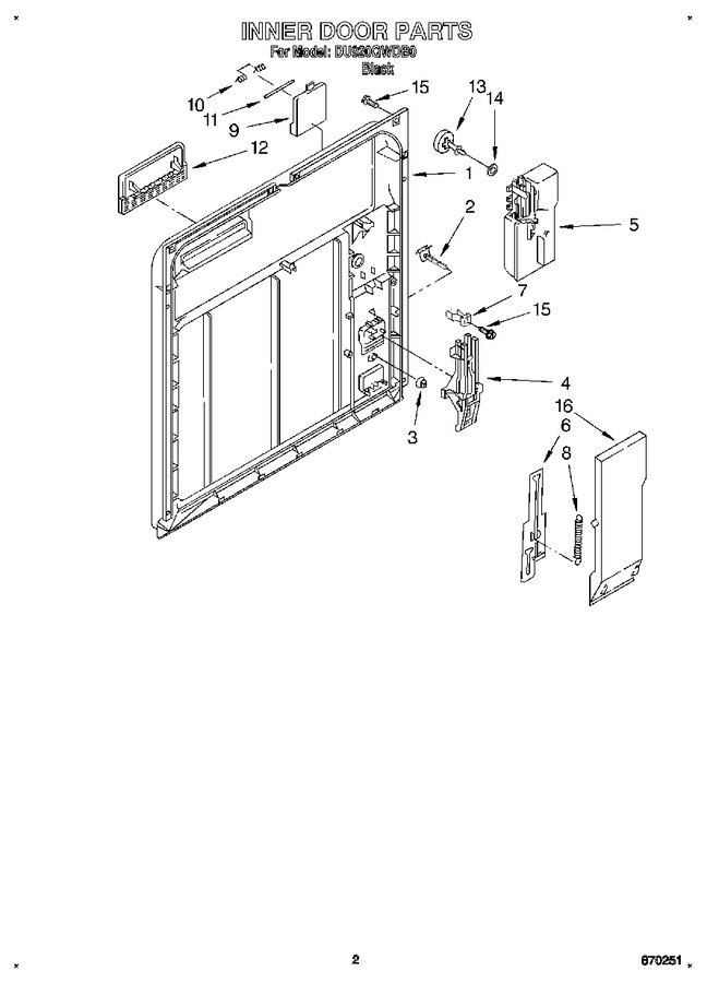 Diagram for DU920QWDB0