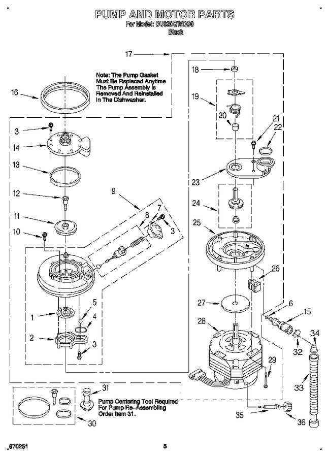 Diagram for DU920QWDB0