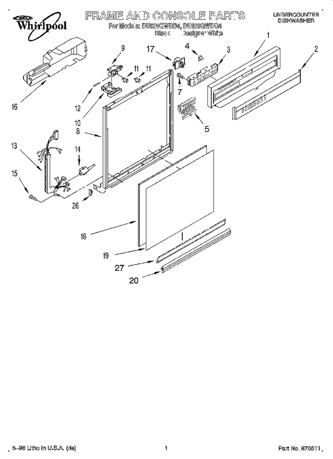 Diagram for DU920QWDQ4