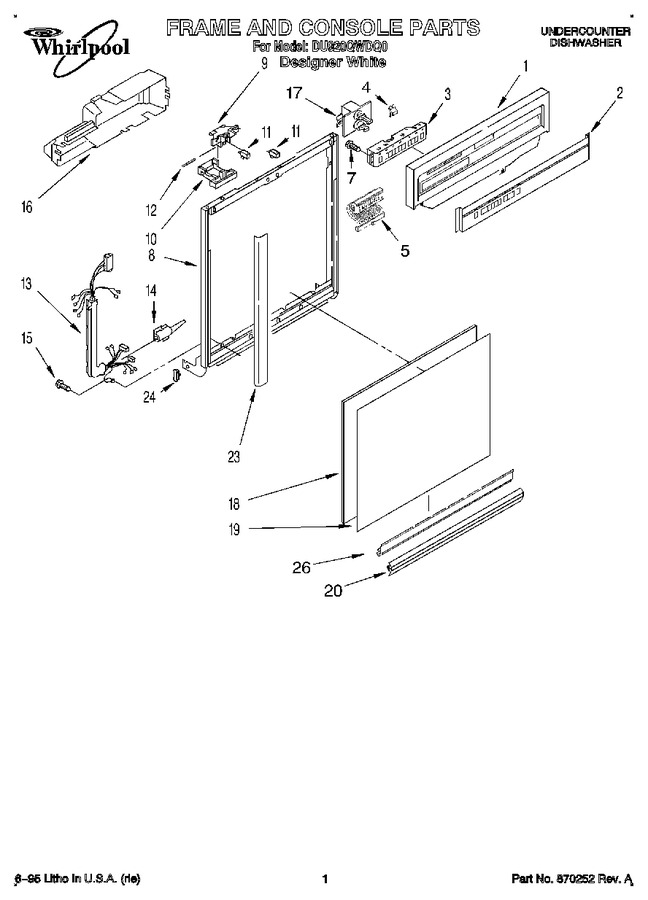 Diagram for DU920QWDQ0