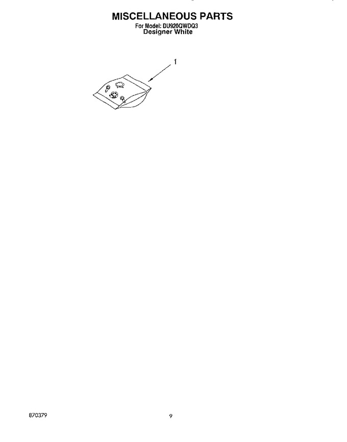 Diagram for DU920QWDQ3
