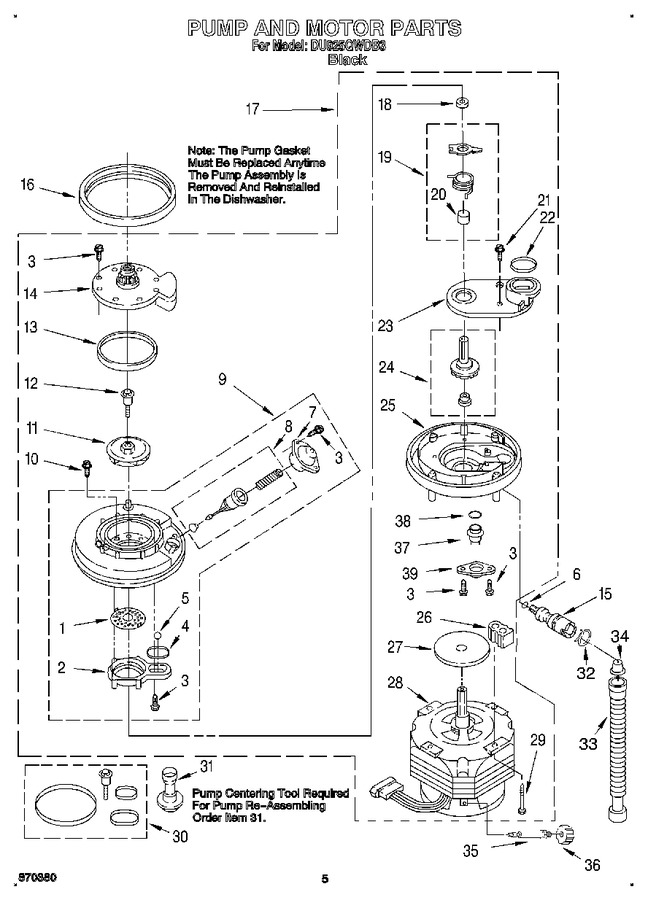 Diagram for DU925QWDB3