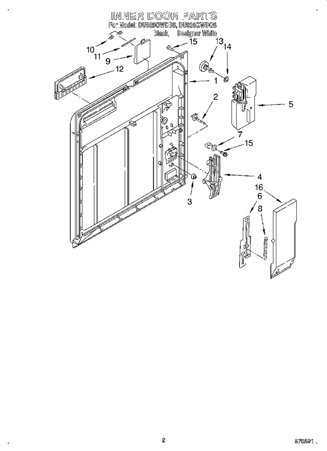 Diagram for DU925QWDQ5