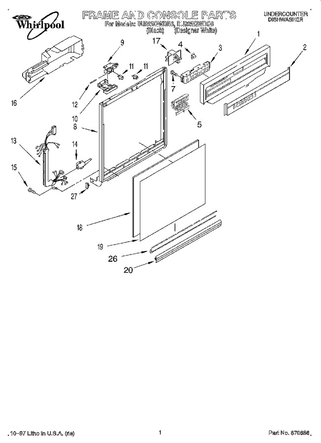 Diagram for DU925QWDB6