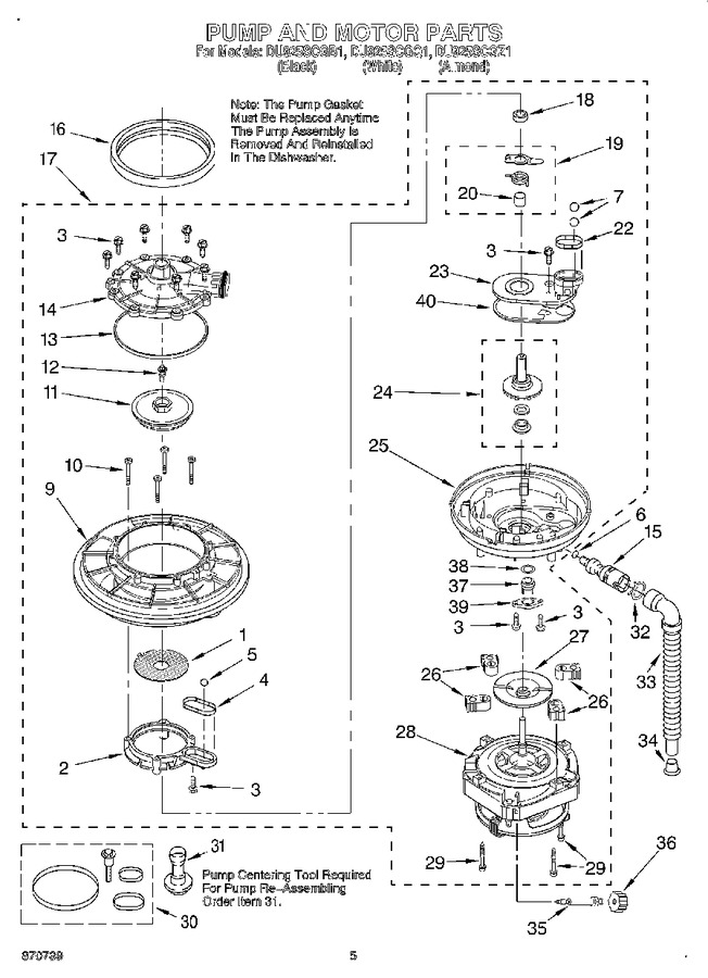 Diagram for DU925SCGB1