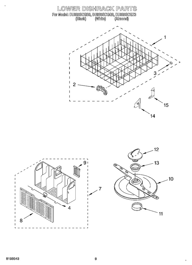 Diagram for DU925SCGQ3