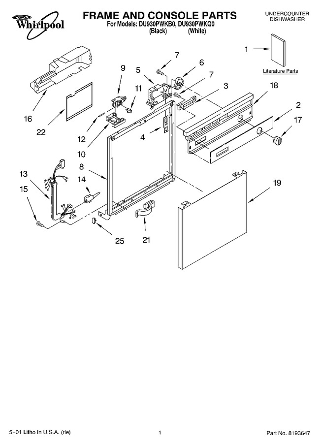 Diagram for DU930PWKB0