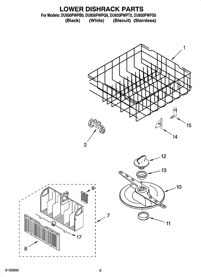 Diagram for DU930PWPS0