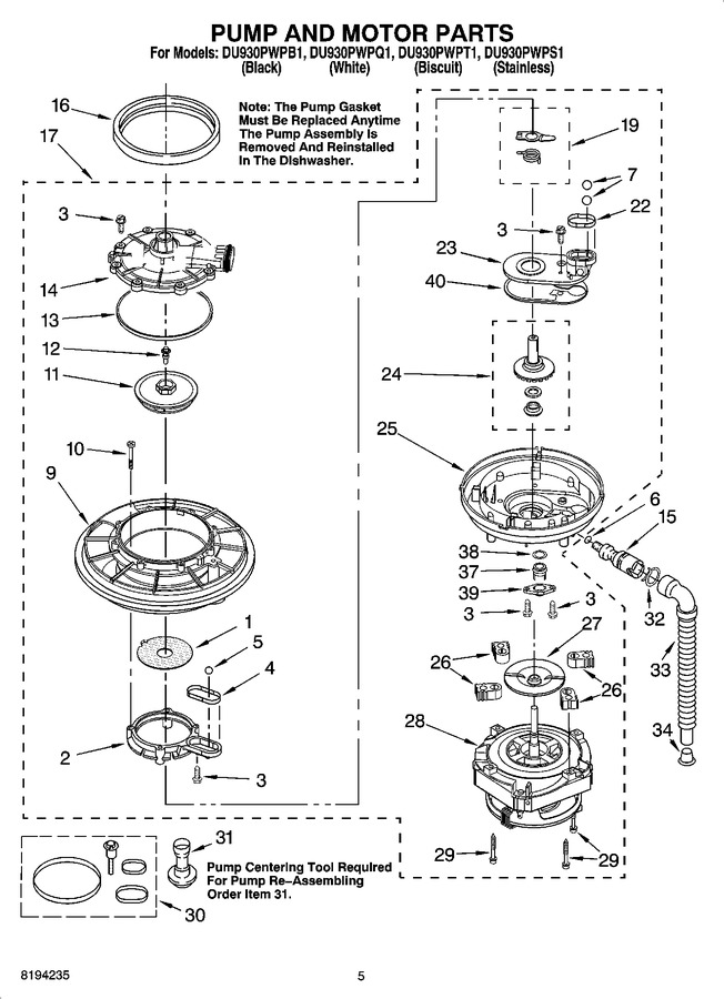 Diagram for DU930PWPS1