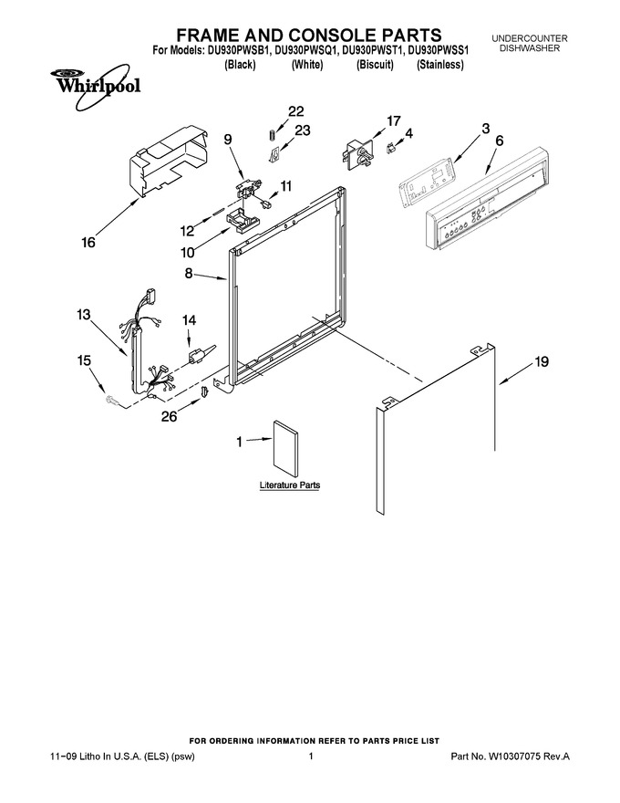 Diagram for DU930PWSB1