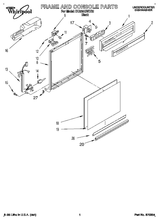 Diagram for DU930QWDB2