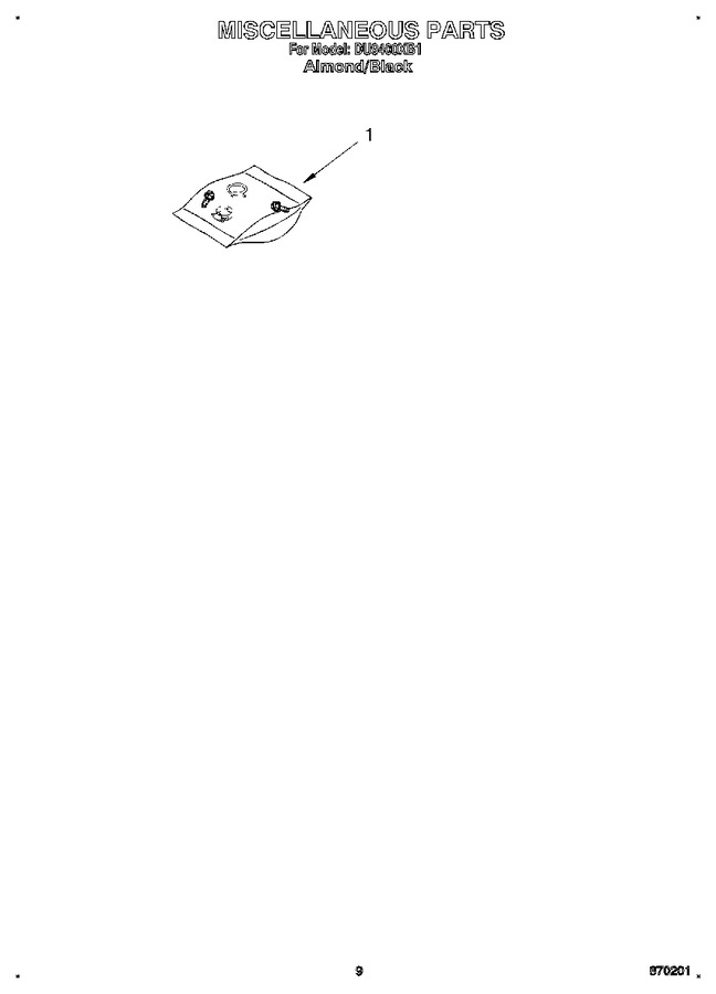 Diagram for DU9400XB1