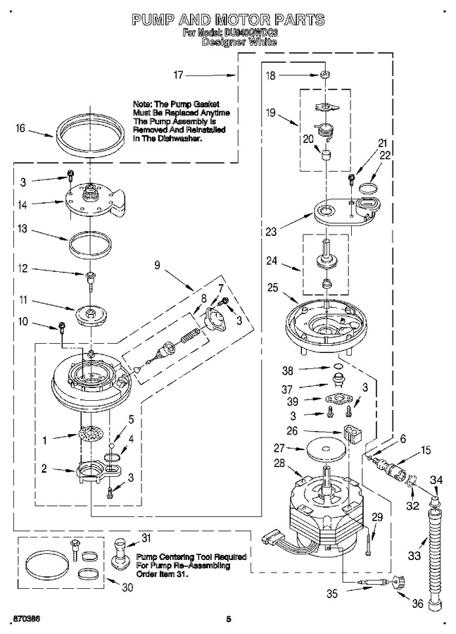 Diagram for DU940QWDQ3