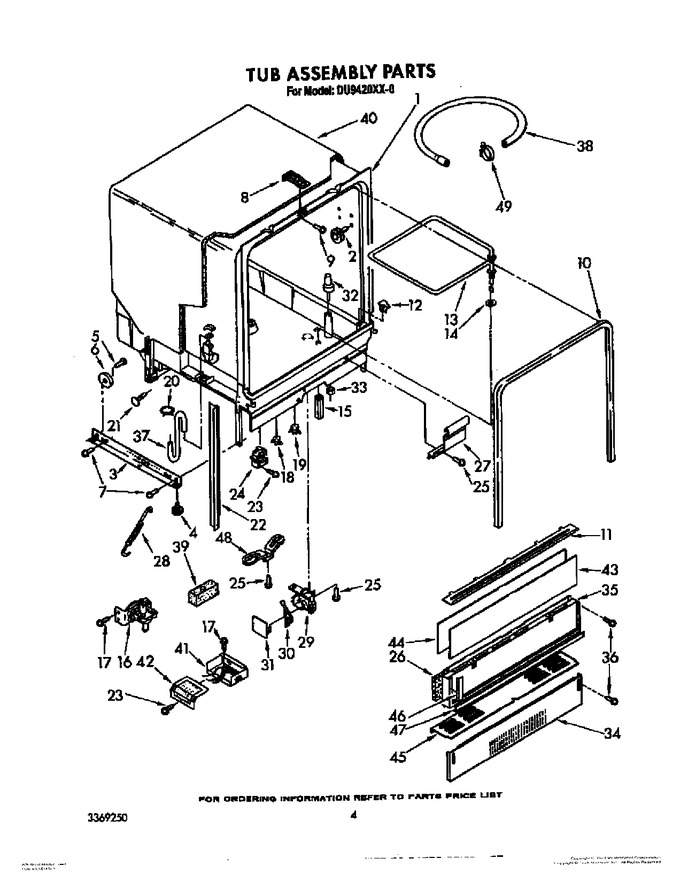 Diagram for DU9420XX0