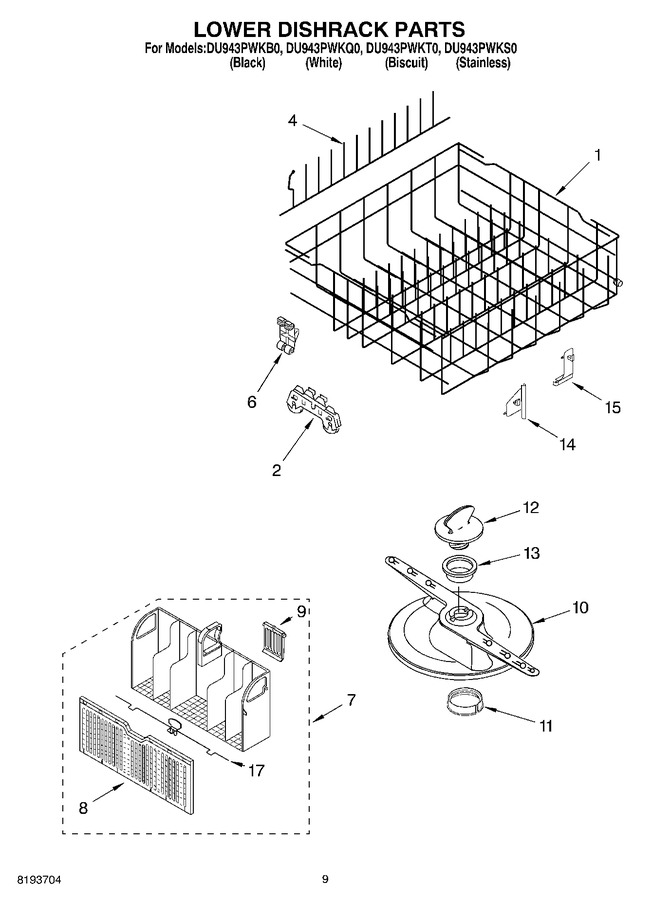 Diagram for DU943PWKT0