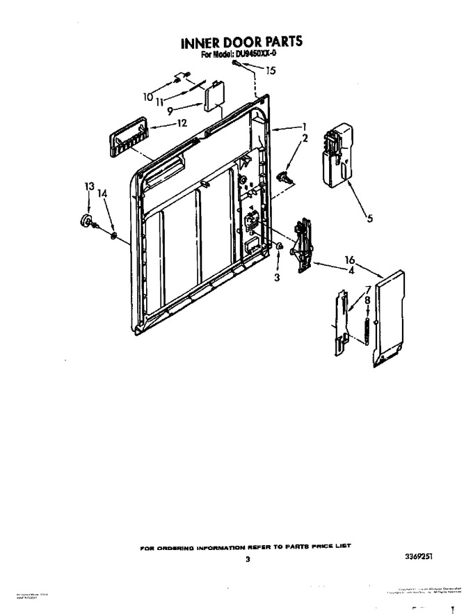 Diagram for DU9450XX0