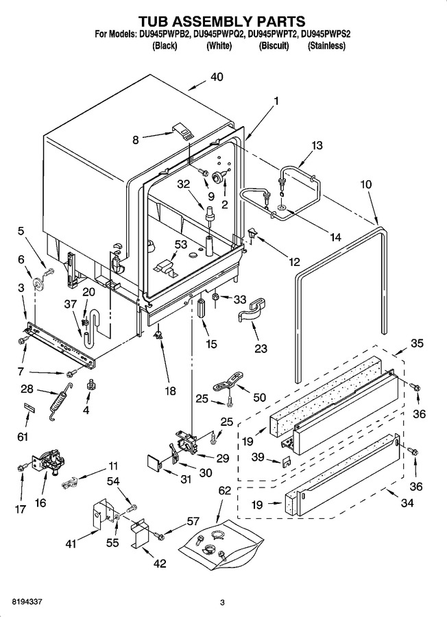 Diagram for DU945PWPB2