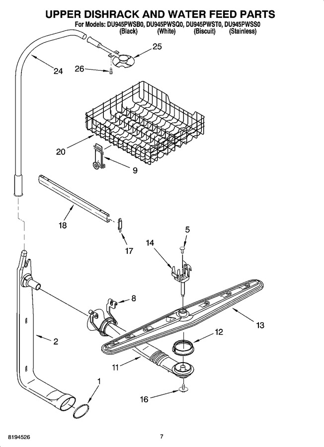 Diagram for DU945PWST0