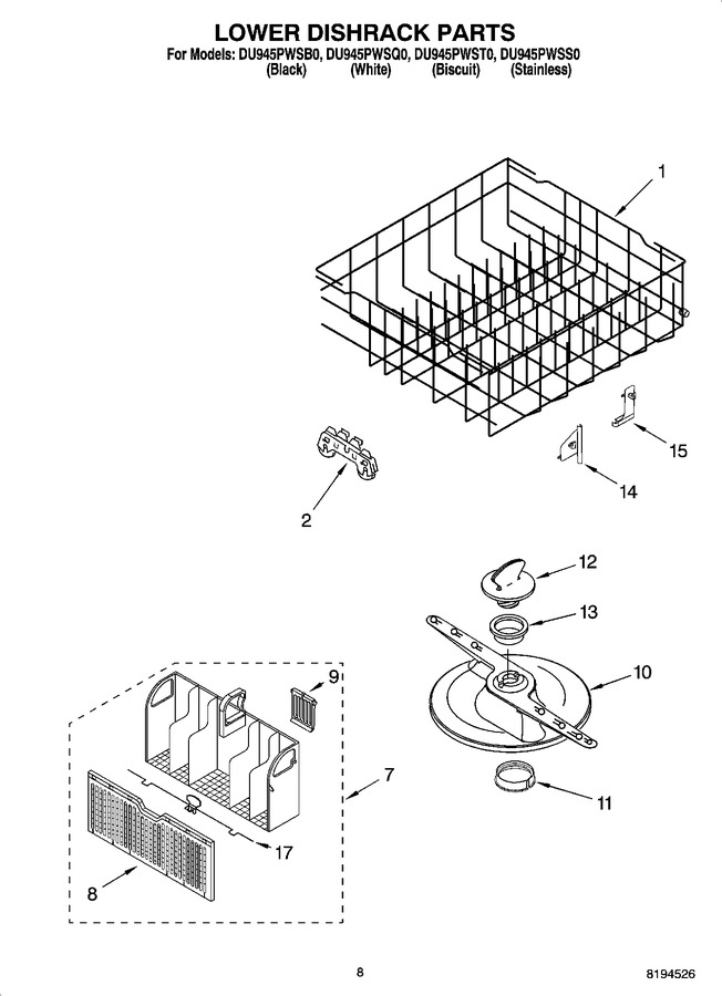 Diagram for DU945PWST0
