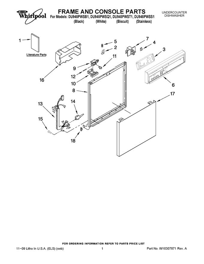 Diagram for DU945PWSQ1