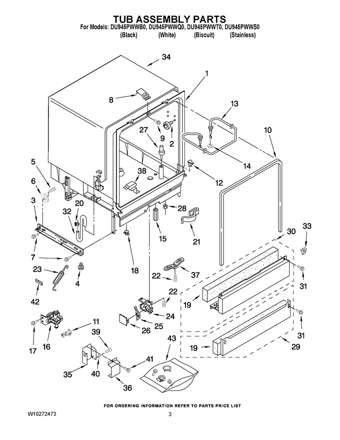 Diagram for DU945PWWB0
