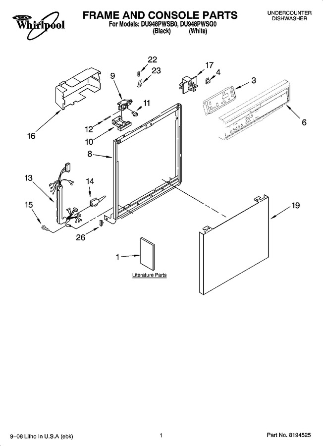 Diagram for DU948PWSB0