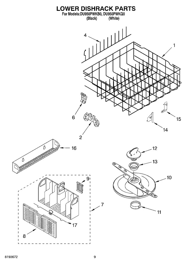 Diagram for DU950PWKQ0