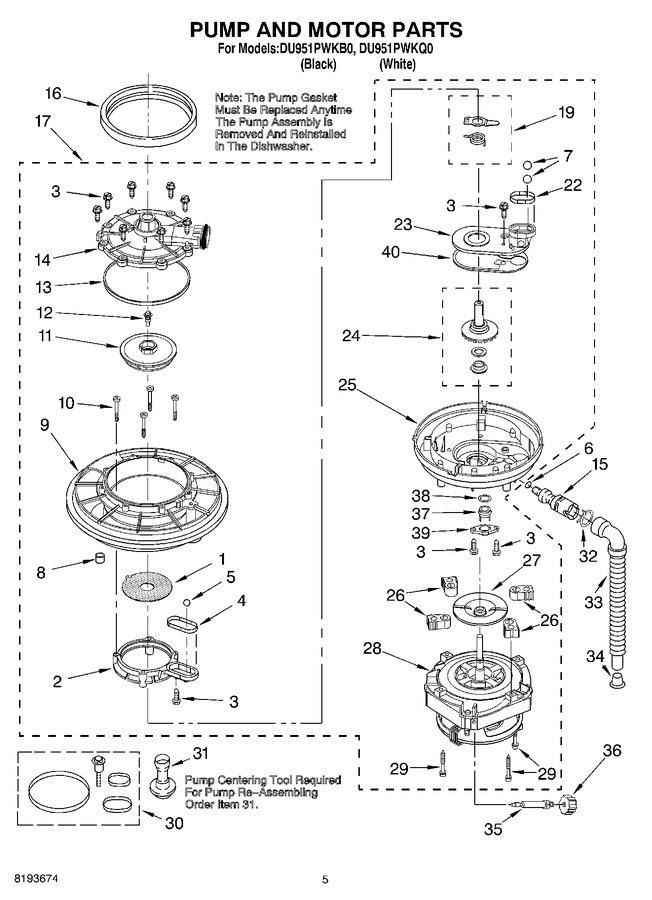 Diagram for DU951PWKQ0