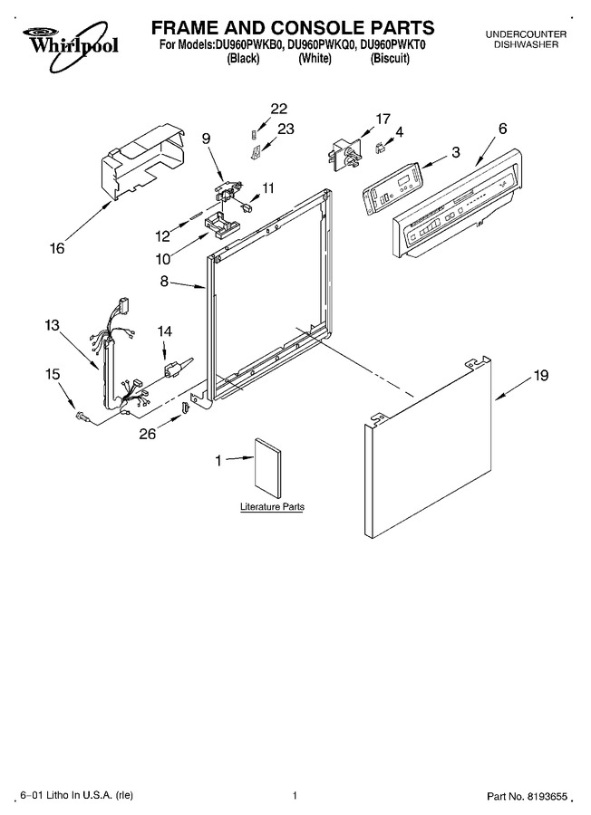 Diagram for DU960PWKQ0