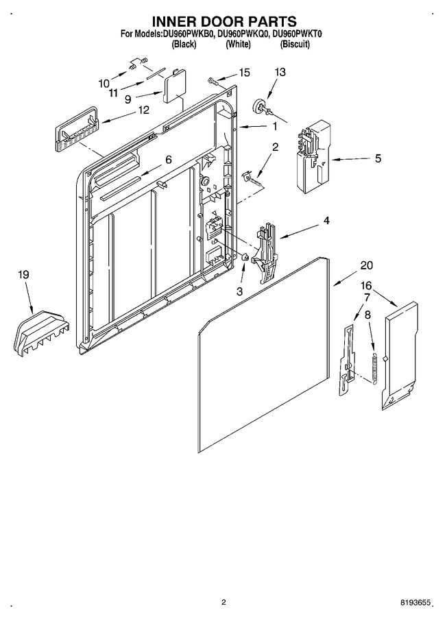 Diagram for DU960PWKQ0