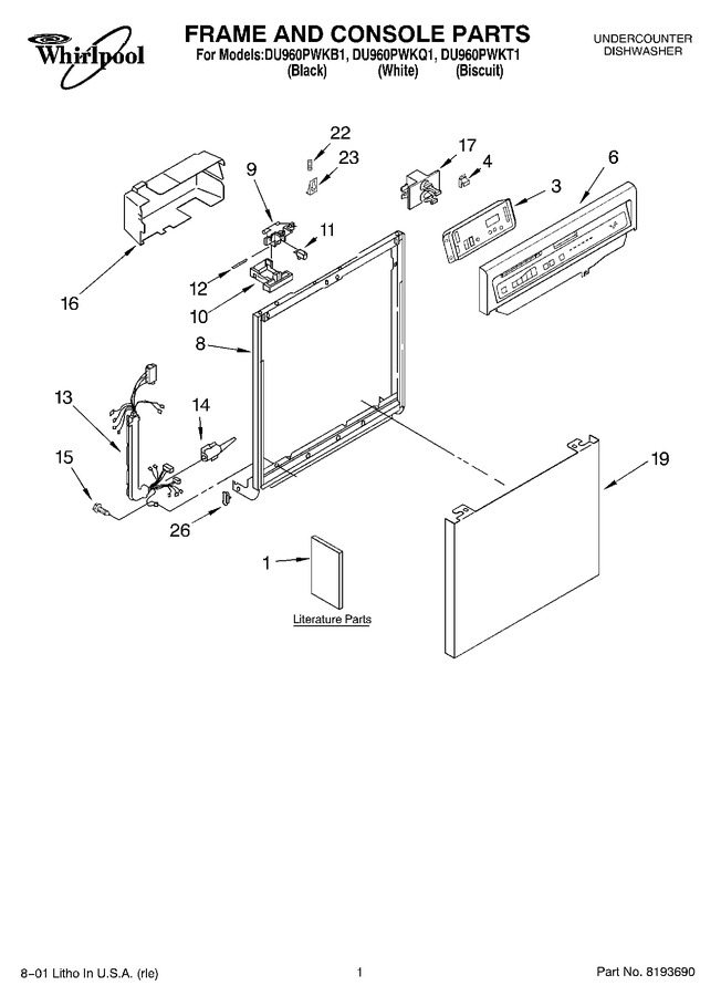Diagram for DU960PWKB1