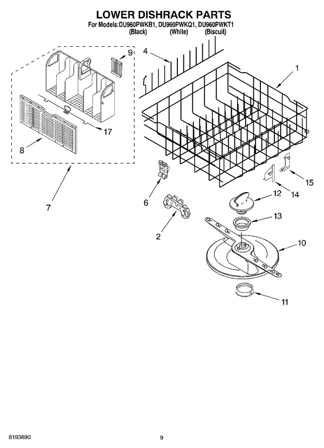 Diagram for DU960PWKB1