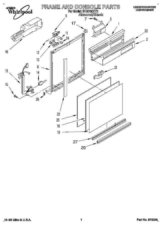 Diagram for DU9700XY2