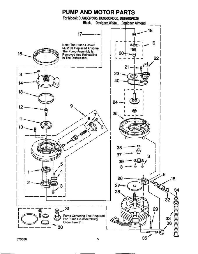 Diagram for DU980QPDZ5